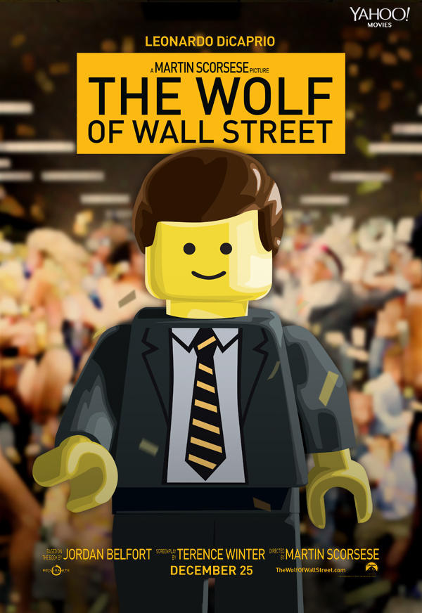 The wolf of Wall Street by Lego